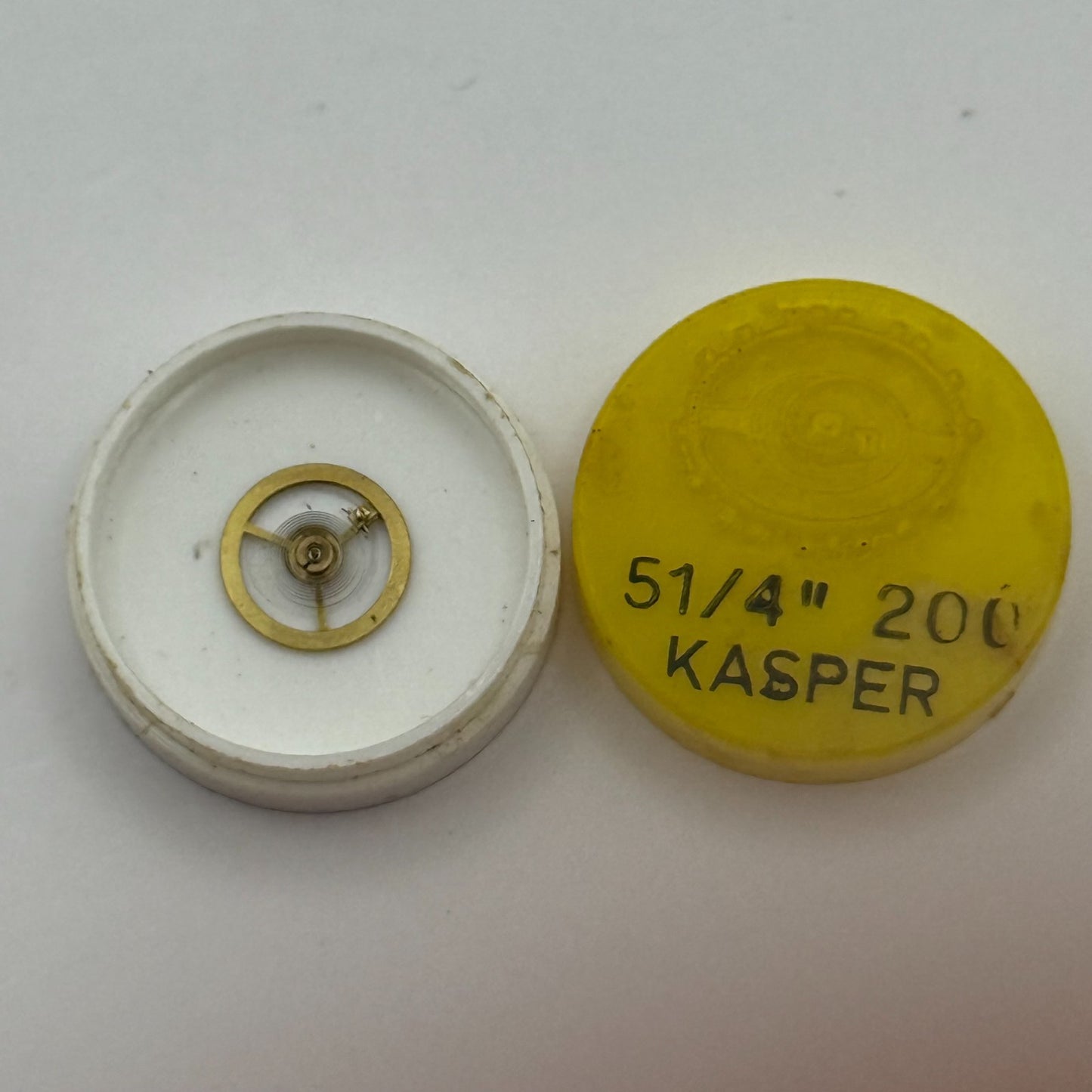 Kasper 200 Balance Wheel Complete And Spring 5 1/4''' Watch Movement Parts NOS