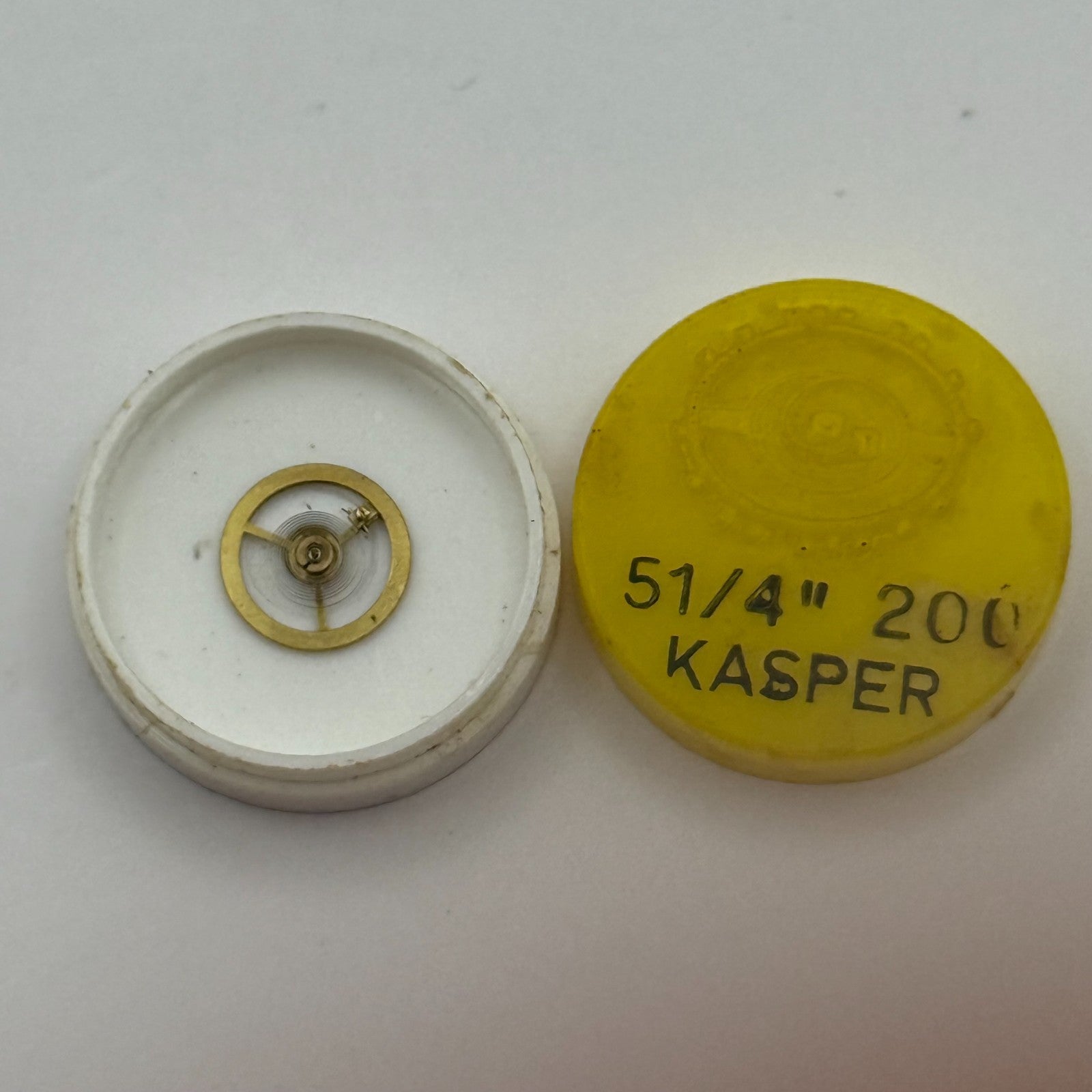 Kasper 200 Balance Wheel Complete And Spring 5 1/4''' Watch Movement Parts NOS