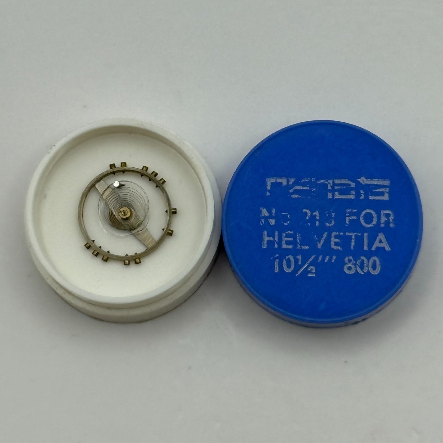 Helvetia 800 Balance Complete 10 1/2''' Renata 218 Watch Movement Parts DAMAGED