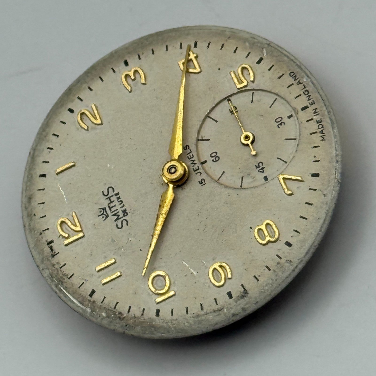 Smiths De Luxe C277089 Watch Movement Manual Wind Vintage Parts Repair 26.6mm