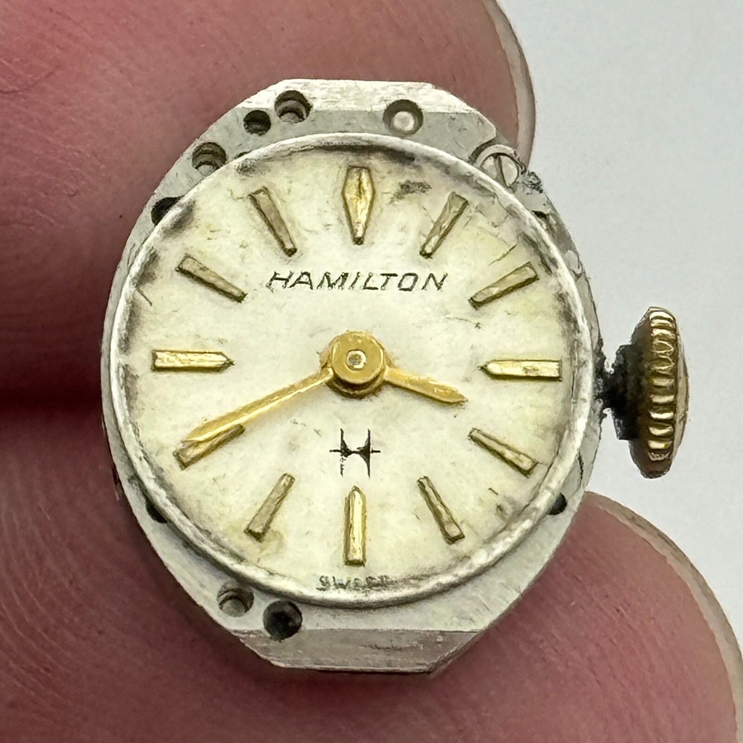 13mm Ladies Hamilton Cal 16 Swiss Manual Wind Vintage Watch Movement PARTS