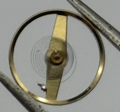 ST 69 Balance Wheel Complete And Spring 6 3/4 8''' 1155 Watch Movement Parts NOS