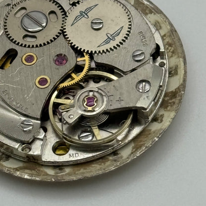 Rotary AS 2061 Watch Movement Manual Wind Date At 4.5 Vintage Swiss Parts 25.9mm