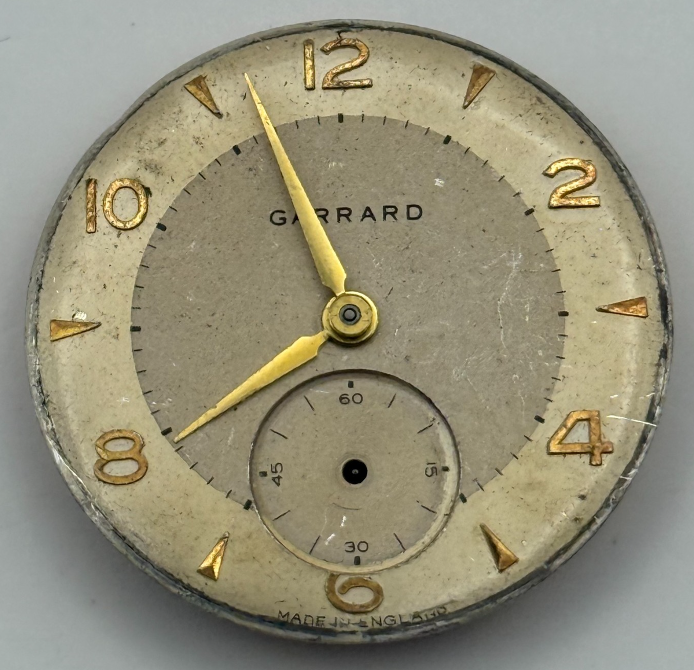 Smiths De Luxe Garrard 18 Jewels Watch Movement Manual Wind Vintage Parts 26.8mm