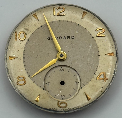 Smiths De Luxe Garrard 18 Jewels Watch Movement Manual Wind Vintage Parts 26.8mm