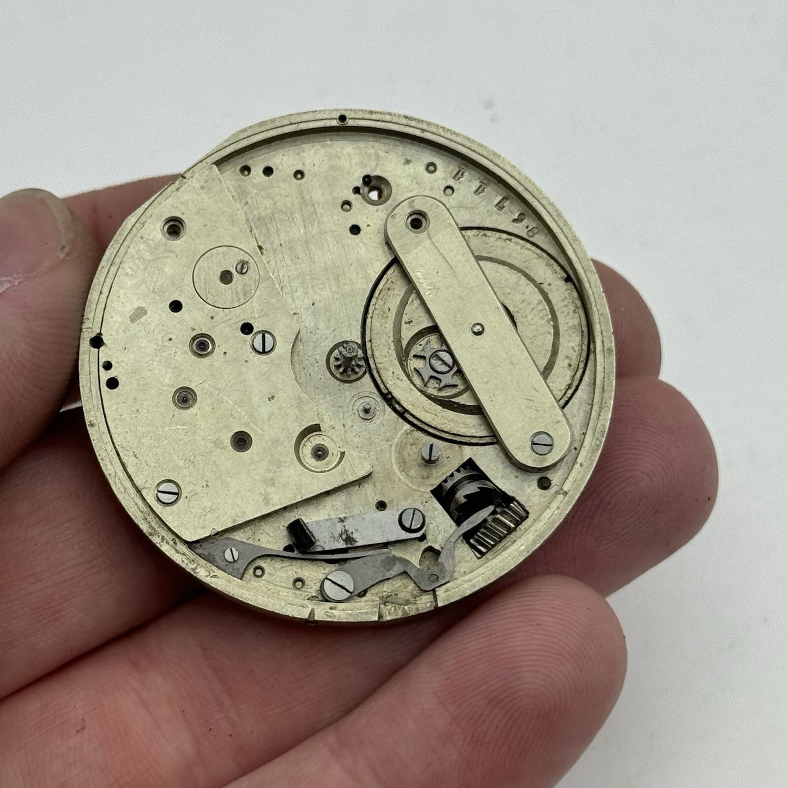 45.2mm High Grade Jules Jurgensen Style Pocket Watch Movement To Restore Parts