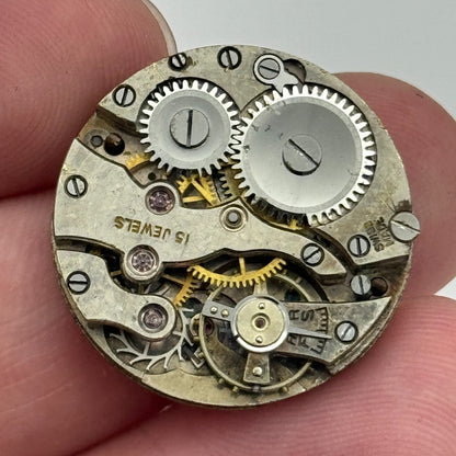 23.7mm 15 Jewels Swiss Trench Watch Movement Manual Wind PARTS SPARES