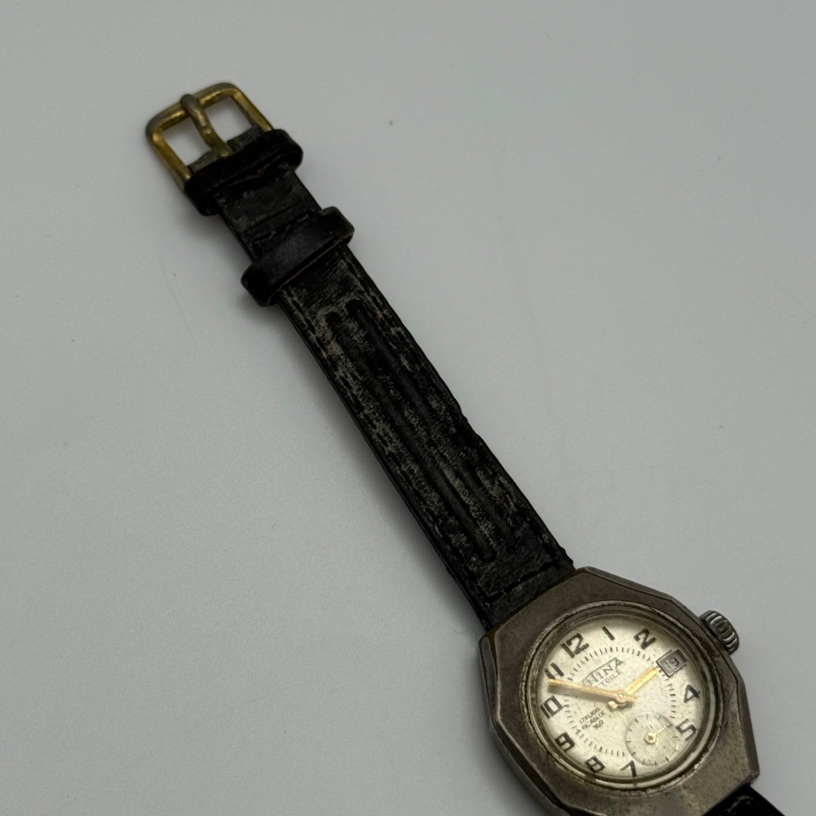 26mm Vintage Utina Etoile Interesting Date Dial Manual Wind Watch PARTS / REPAIR