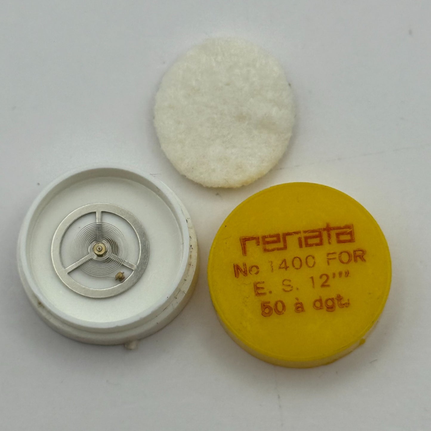 ES 50 Balance Complete 12’’’ a dgt. Renata 1400 Watch Movement Parts Vintage