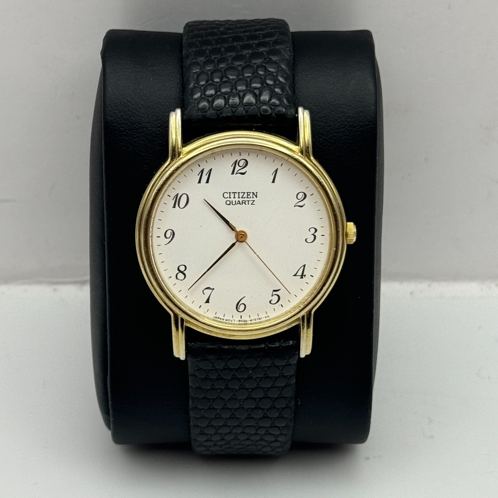 33mm Working Citizen 6031-S018161 White Dial Quartz Watch New Battery 8.5 Inches