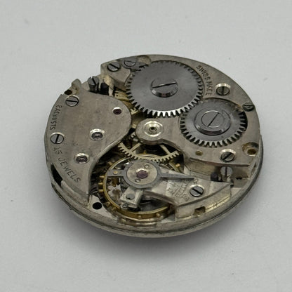 23.6mm 15 Jewels Swiss 2 Adjusts Trench Watch Movement Manual Wind PARTS SPARES