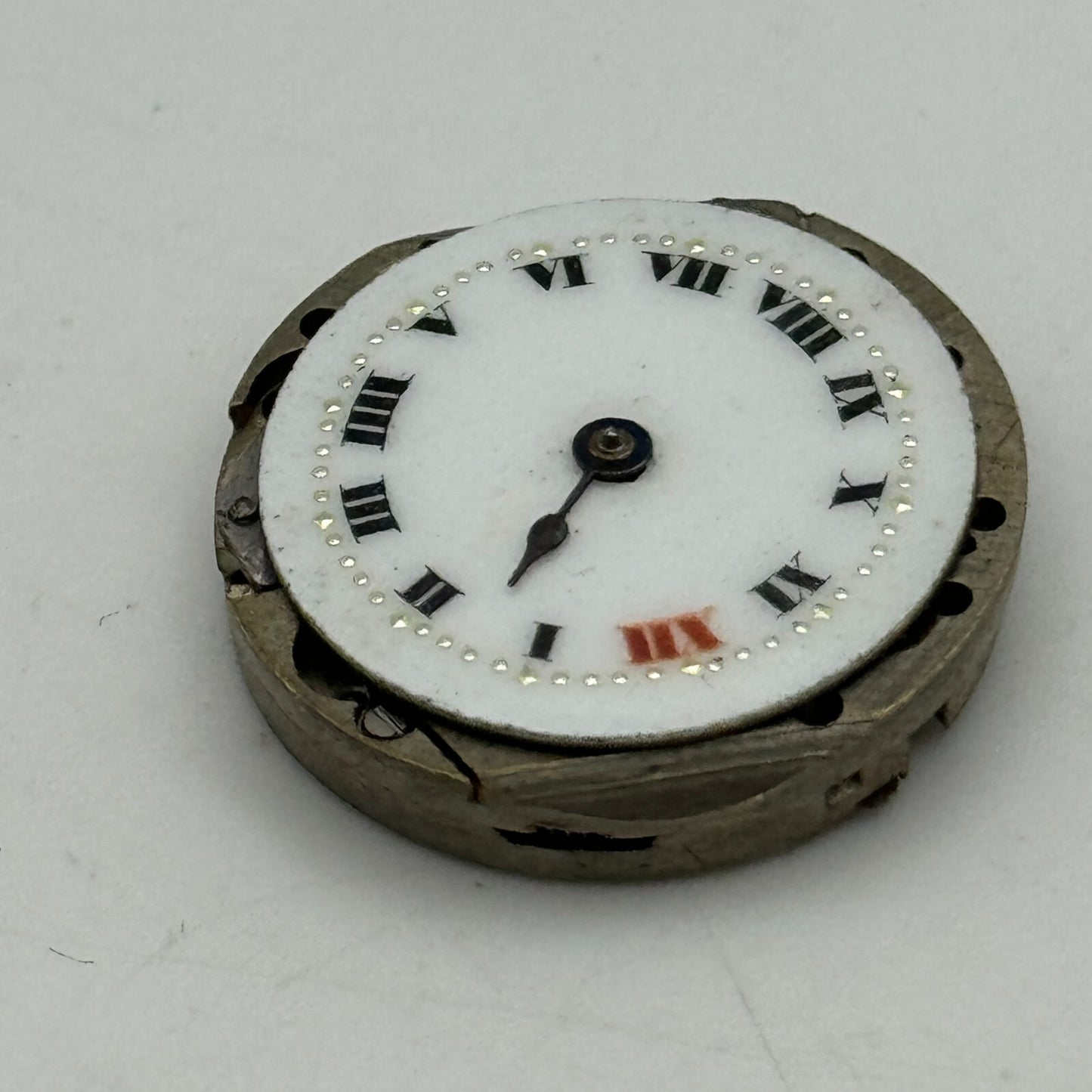 23.6mm SFG Porcelain Dial Swiss Trench Watch Movement Manual Wind PARTS SPARES