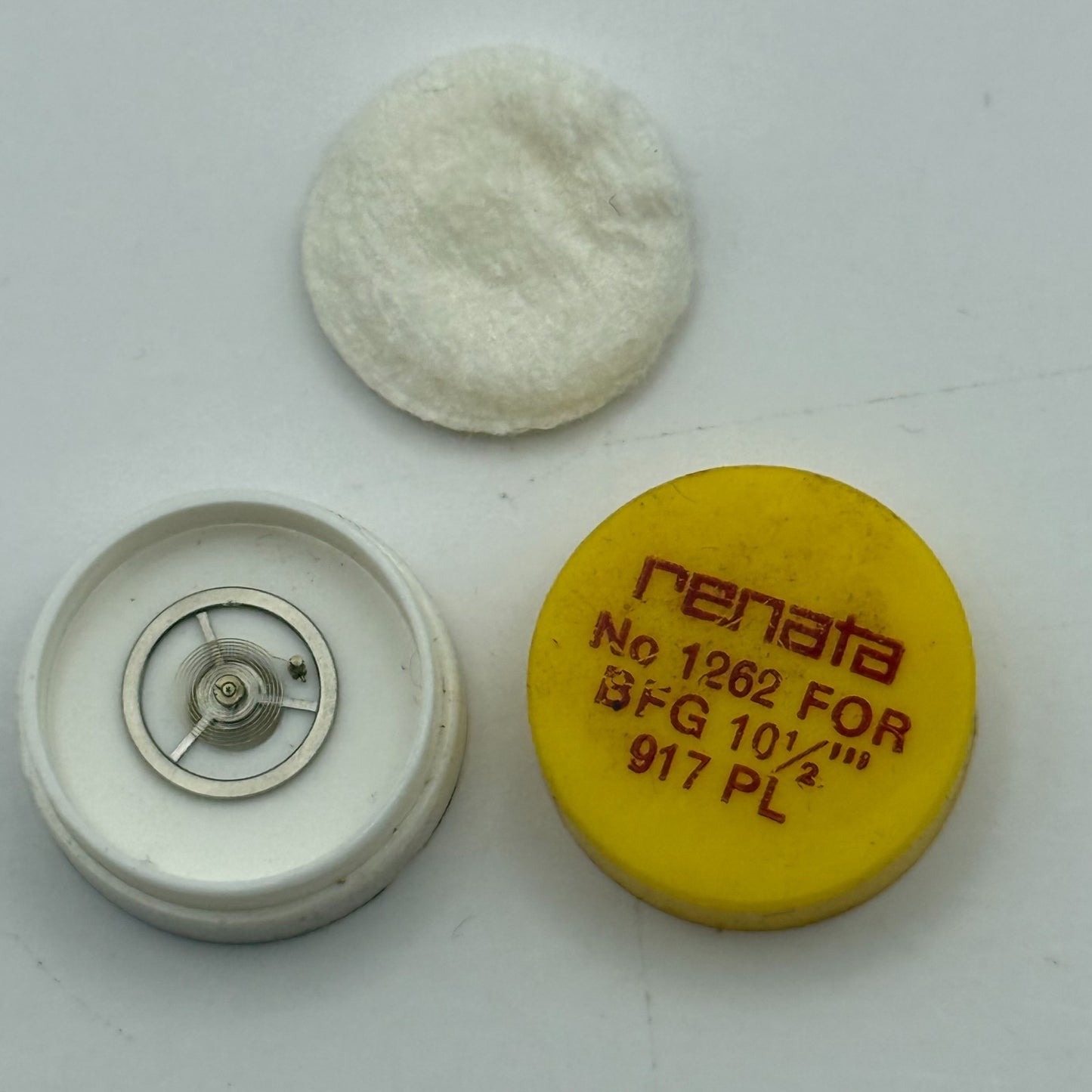 BFG 917 Balance Wheel Complete And Spring  10½’’’  1262 Watch Movement Parts NOS