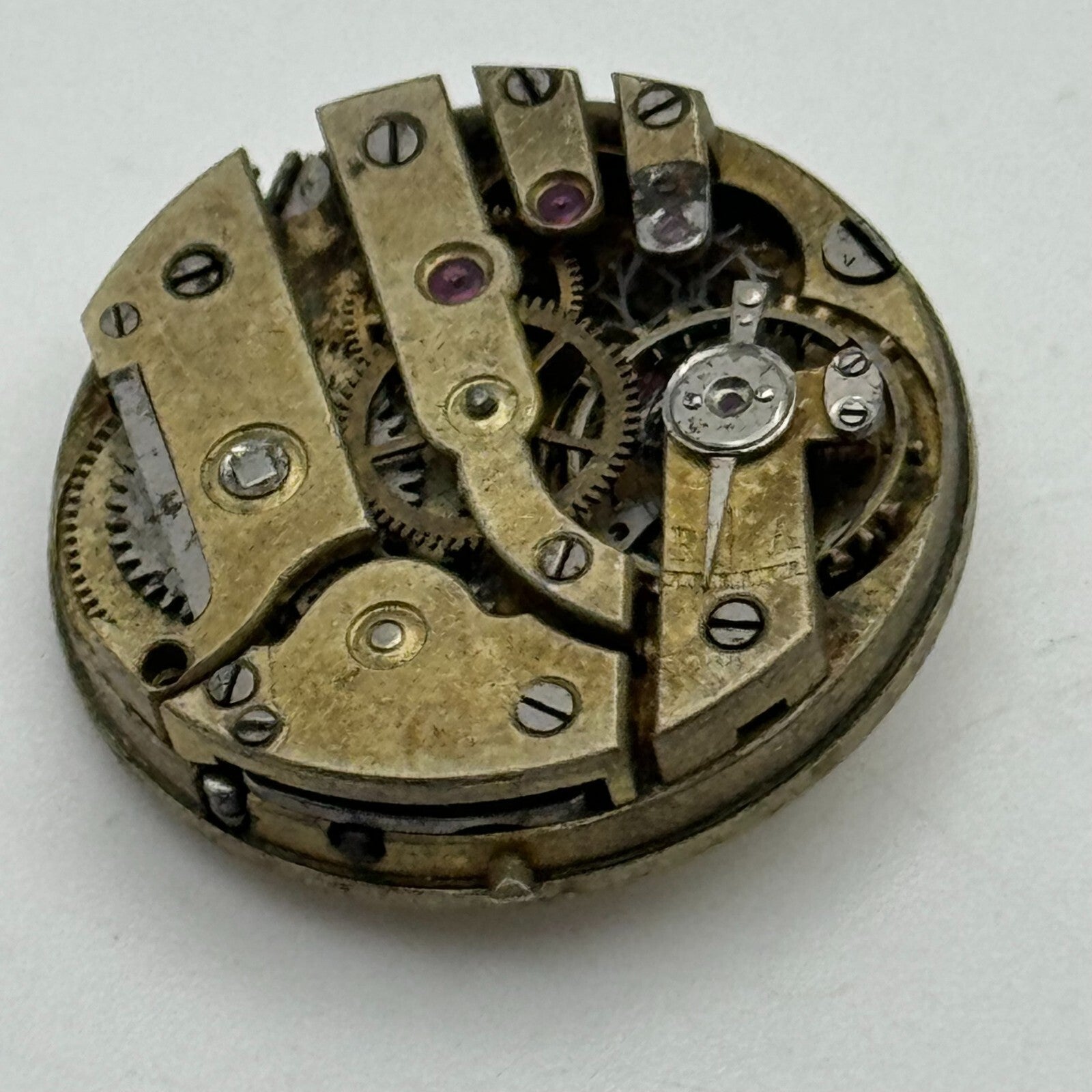 21.2mm Unidentified High Grade Swiss Manual Wind Watch Movement Vintage PARTS