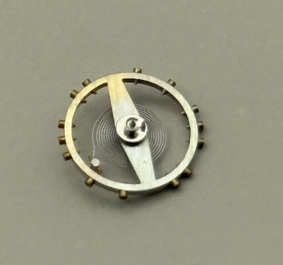 ETA 1301 Balance Wheel Complete And Spring  Inca 681 M Watch Movement Parts NOS