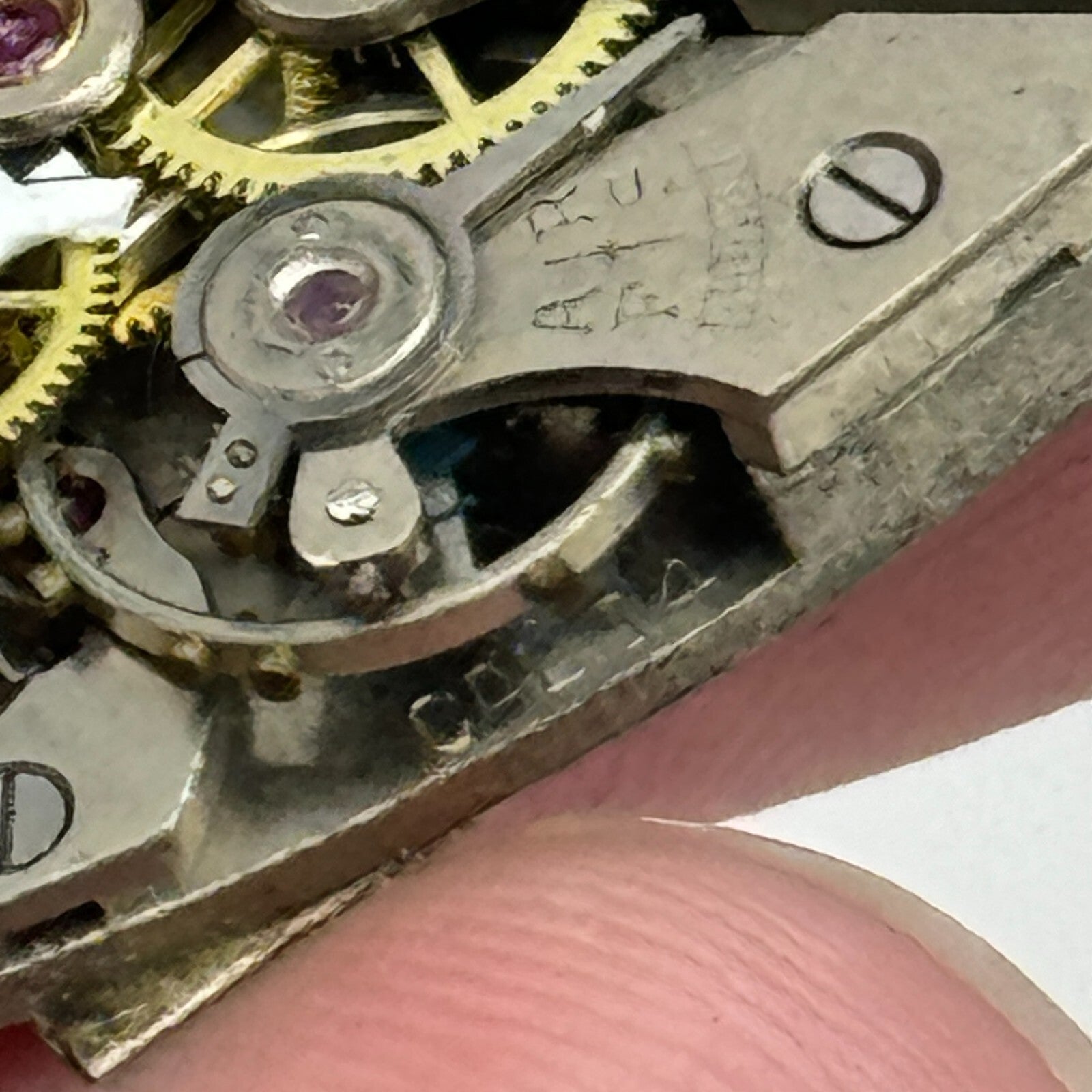 20mm Buren Grand Prix Cal 14 Tank Tonneau Manual Wind Swiss Watch Movement PARTS