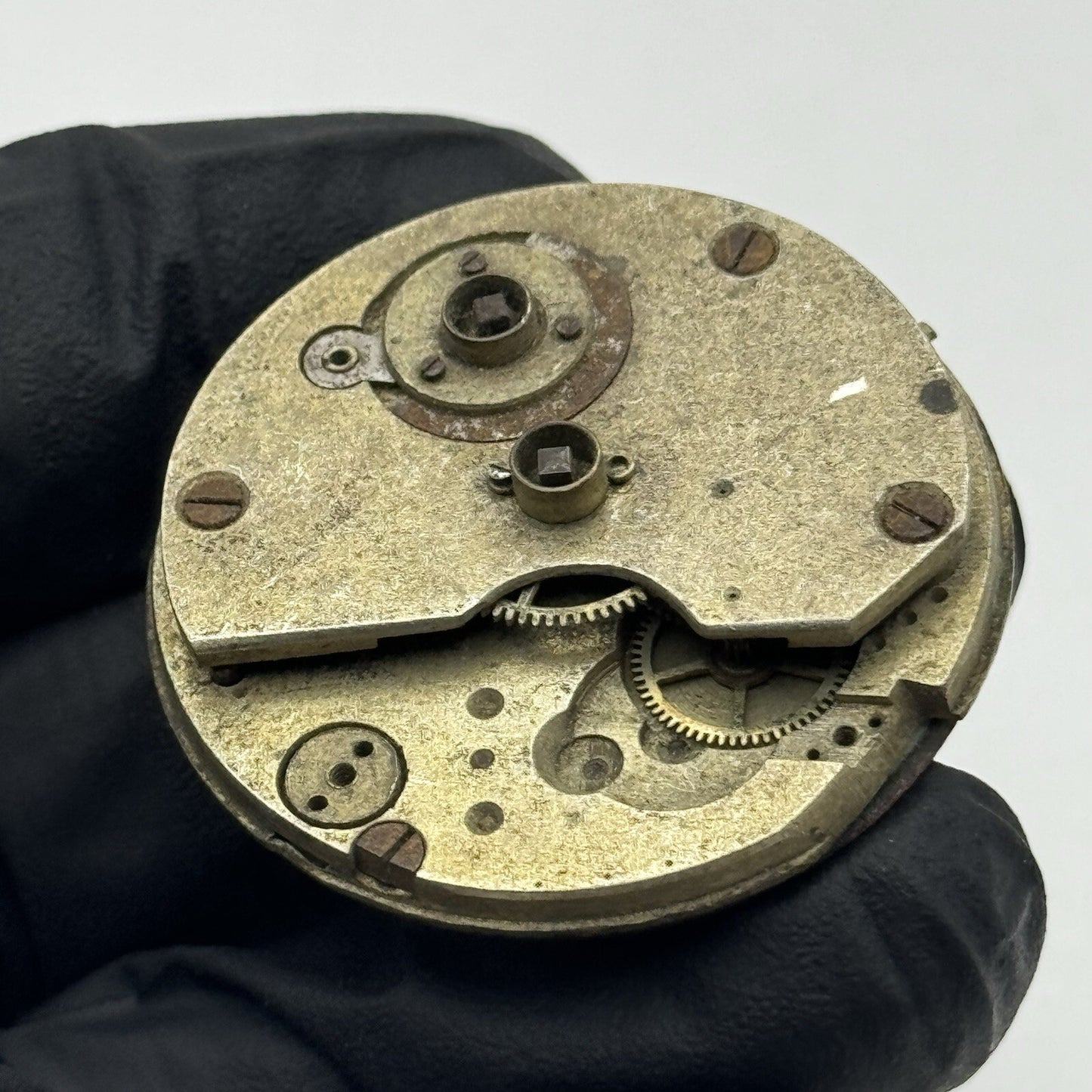 36.2mm Beautiful Patterned Dial Cylinder Pocket Watch Movement FOR PARTS
