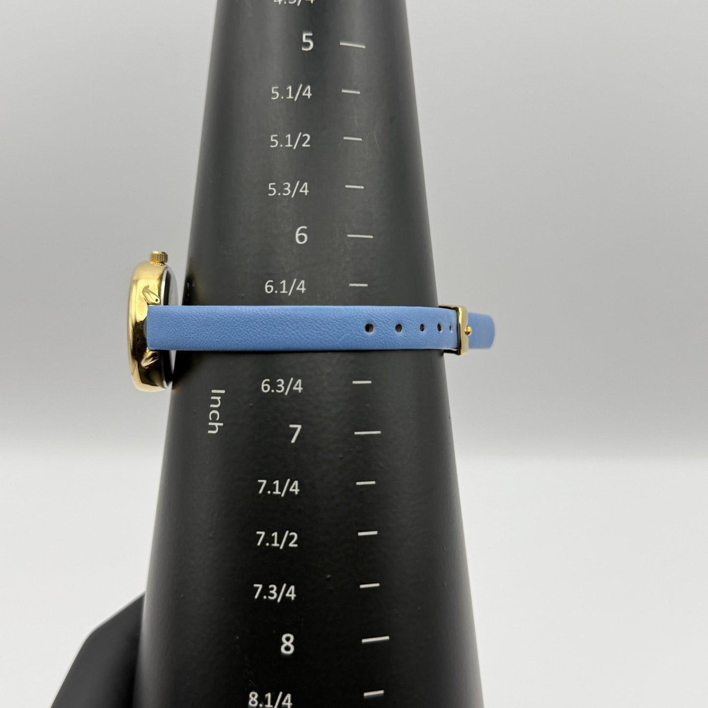 Limit Ladies Quartz Watch Gold Tone Blue Strap Working 25mm New Battery