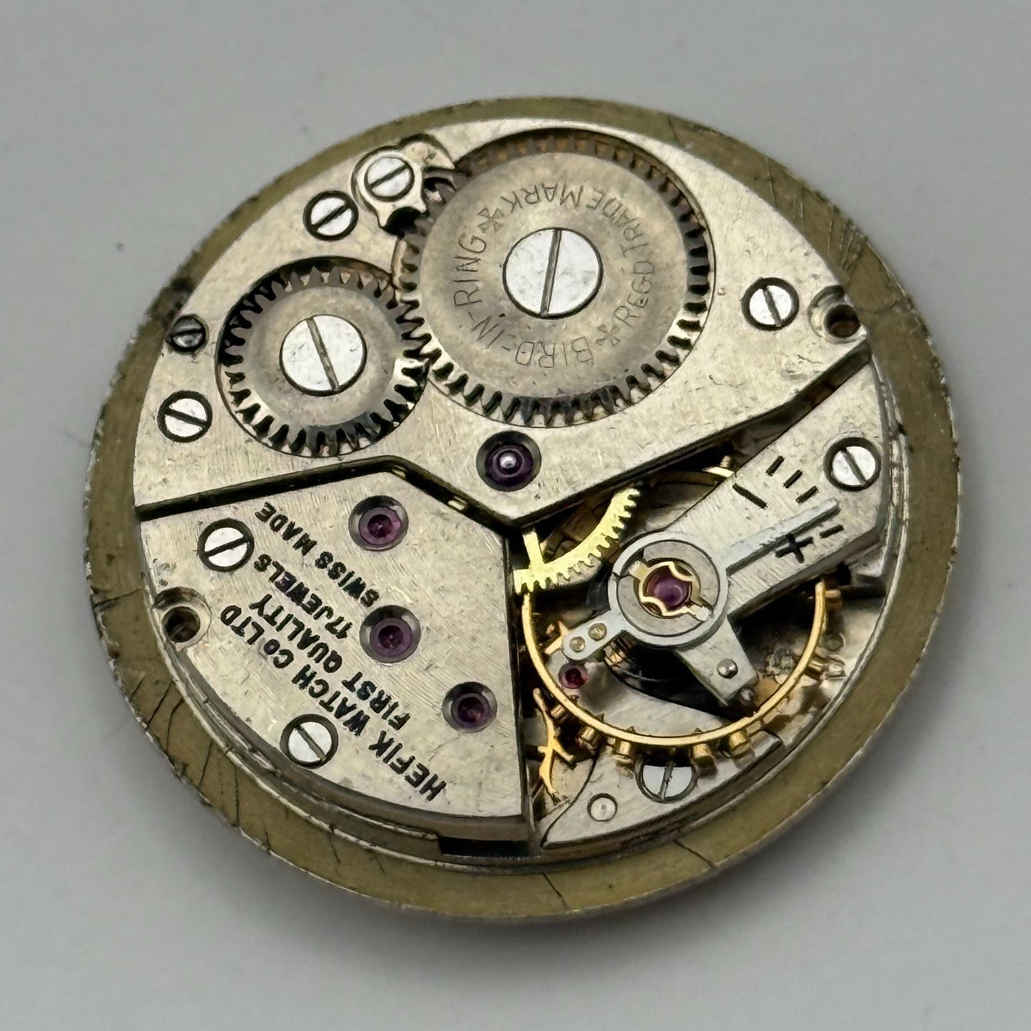 Peseux 170 Watch Movement Hefik Manual Wind Vintage Swiss Parts Repair 23.5mm