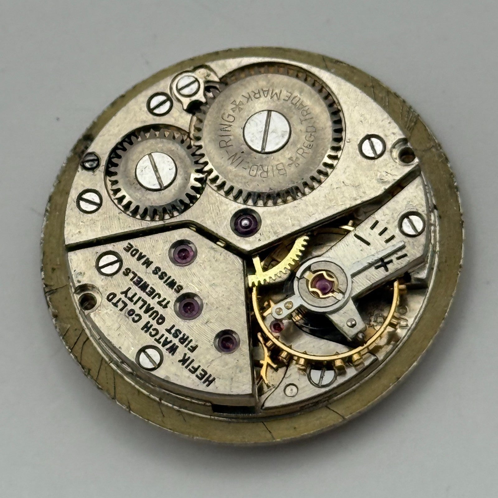 Peseux 170 Watch Movement Hefik Manual Wind Vintage Swiss Parts Repair 23.5mm