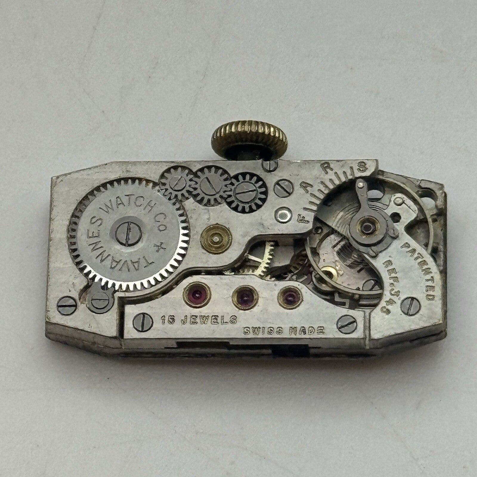12.1mm Cyma Tavannes Cal 345 High Quality Tank Watch Movement Restoration Parts