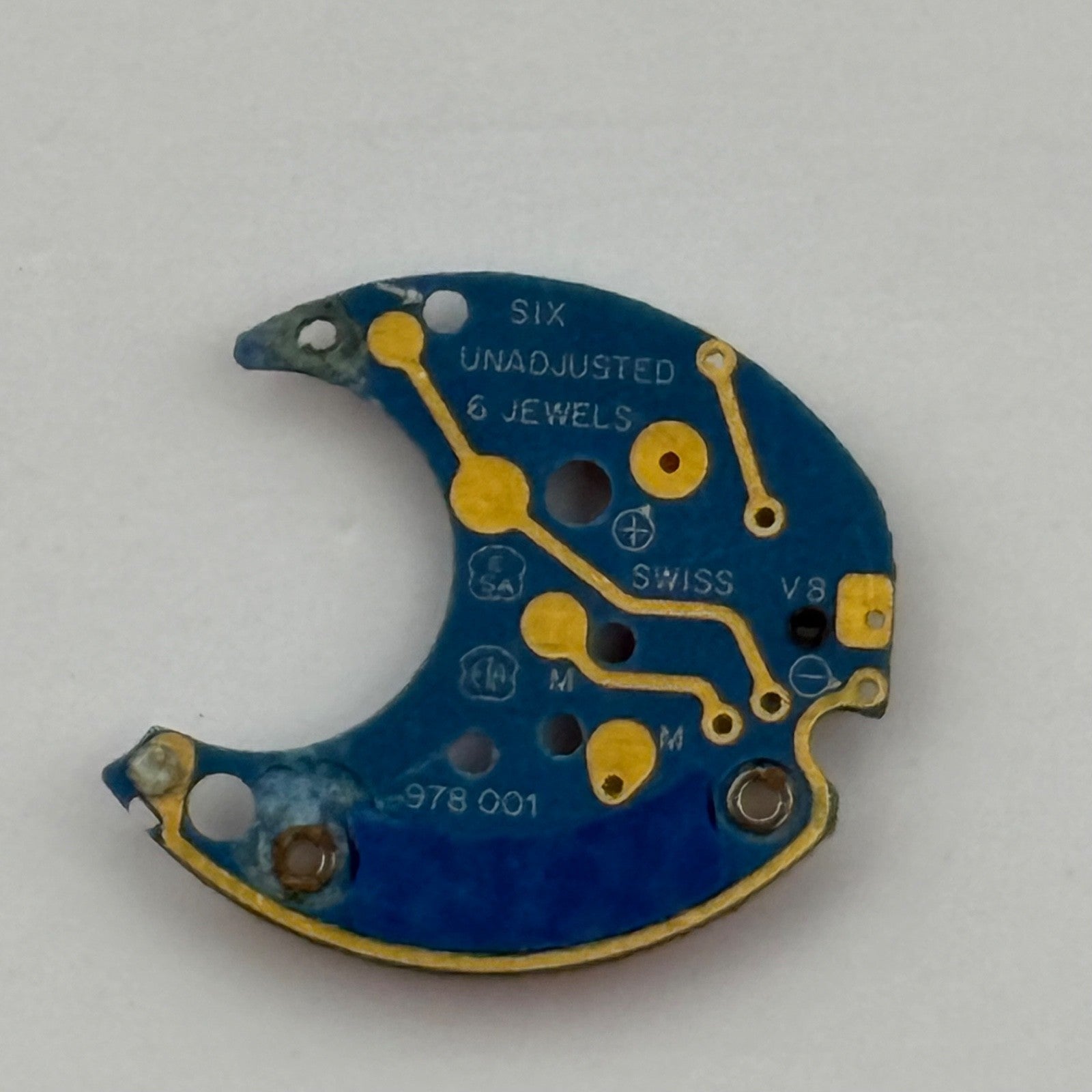 ETA 978.001 Quartz Watch Movement Incomplete Swiss Ladies Vintage Parts Repair