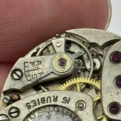 22mm Rolex Rolco 15 Rubies Military Trench Watch Movement Sub Seconds PARTS