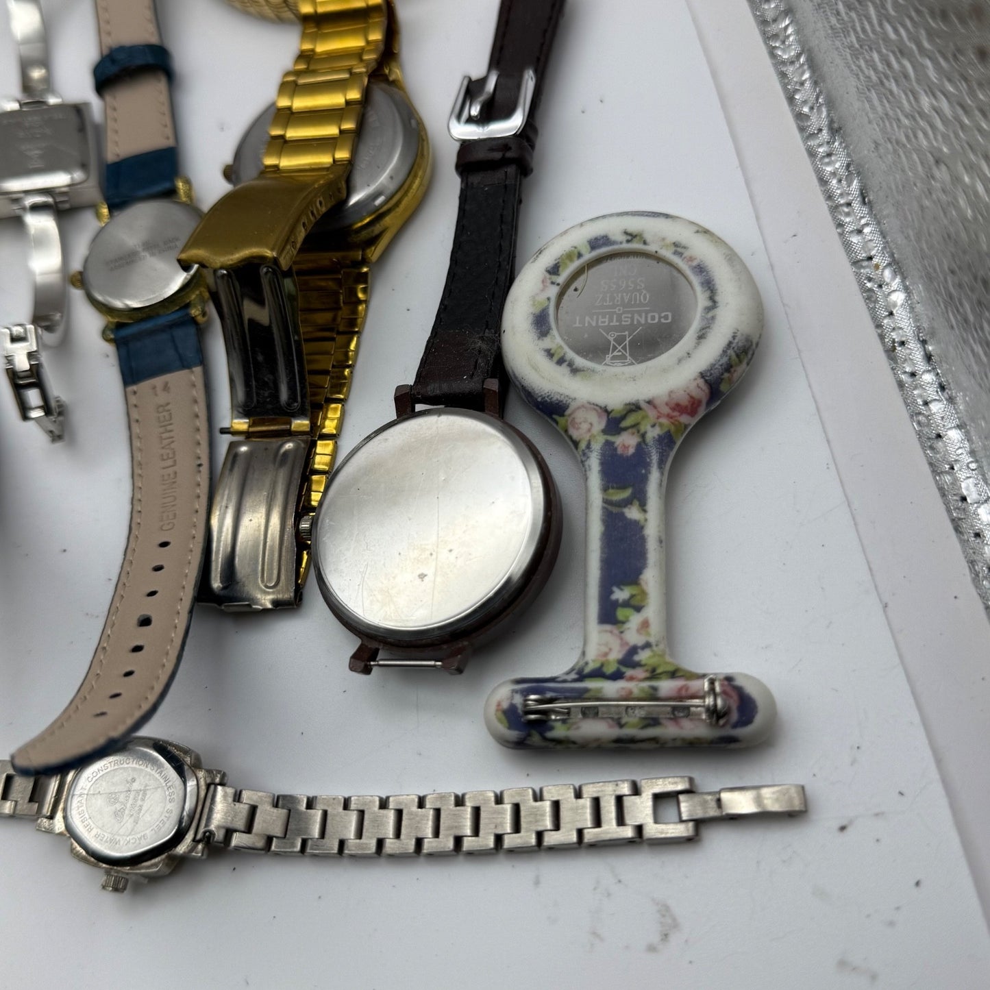 Bundle Of 16 Quartz Watches Modern / Vintage Untested Parts / Repair / Crafts