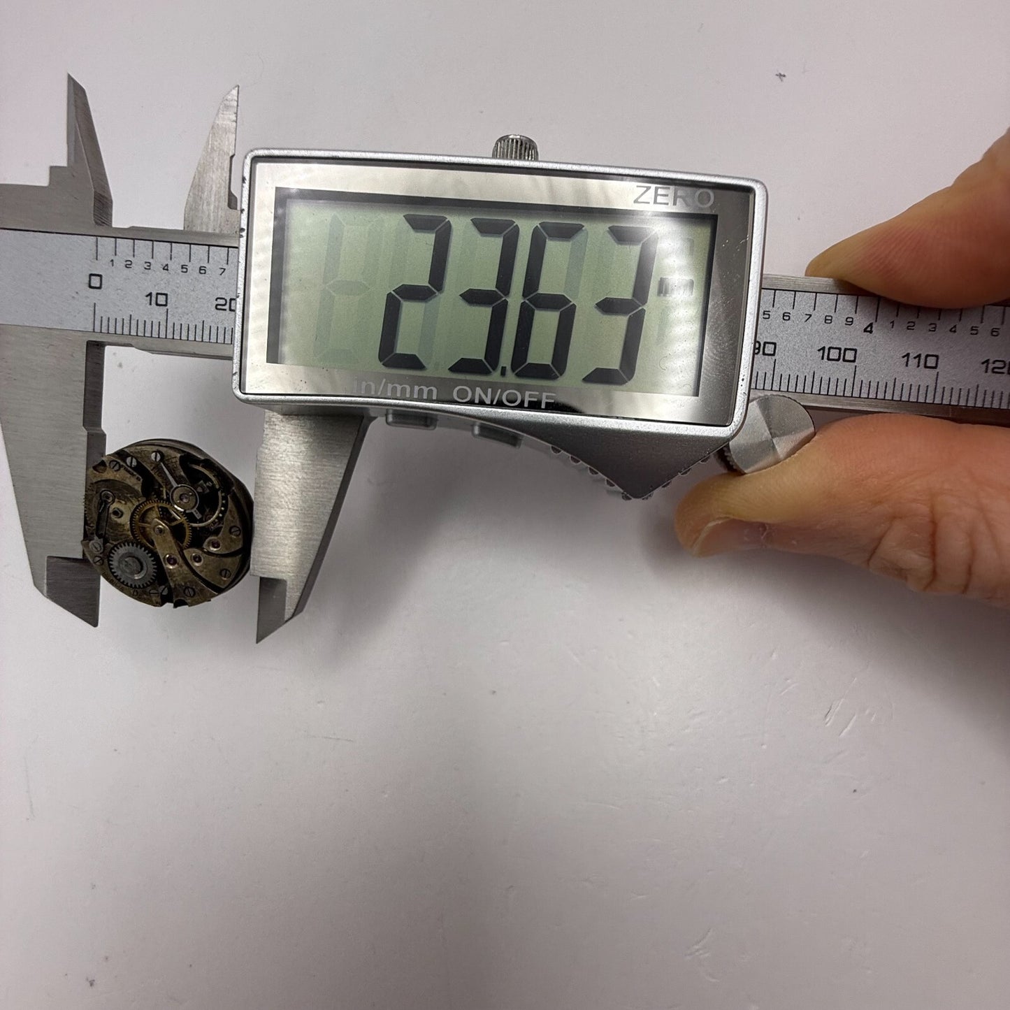 22.4mm Vintage FHF Patent 51482 Swiss Manual Wind Watch Movement PARTS REPAIR