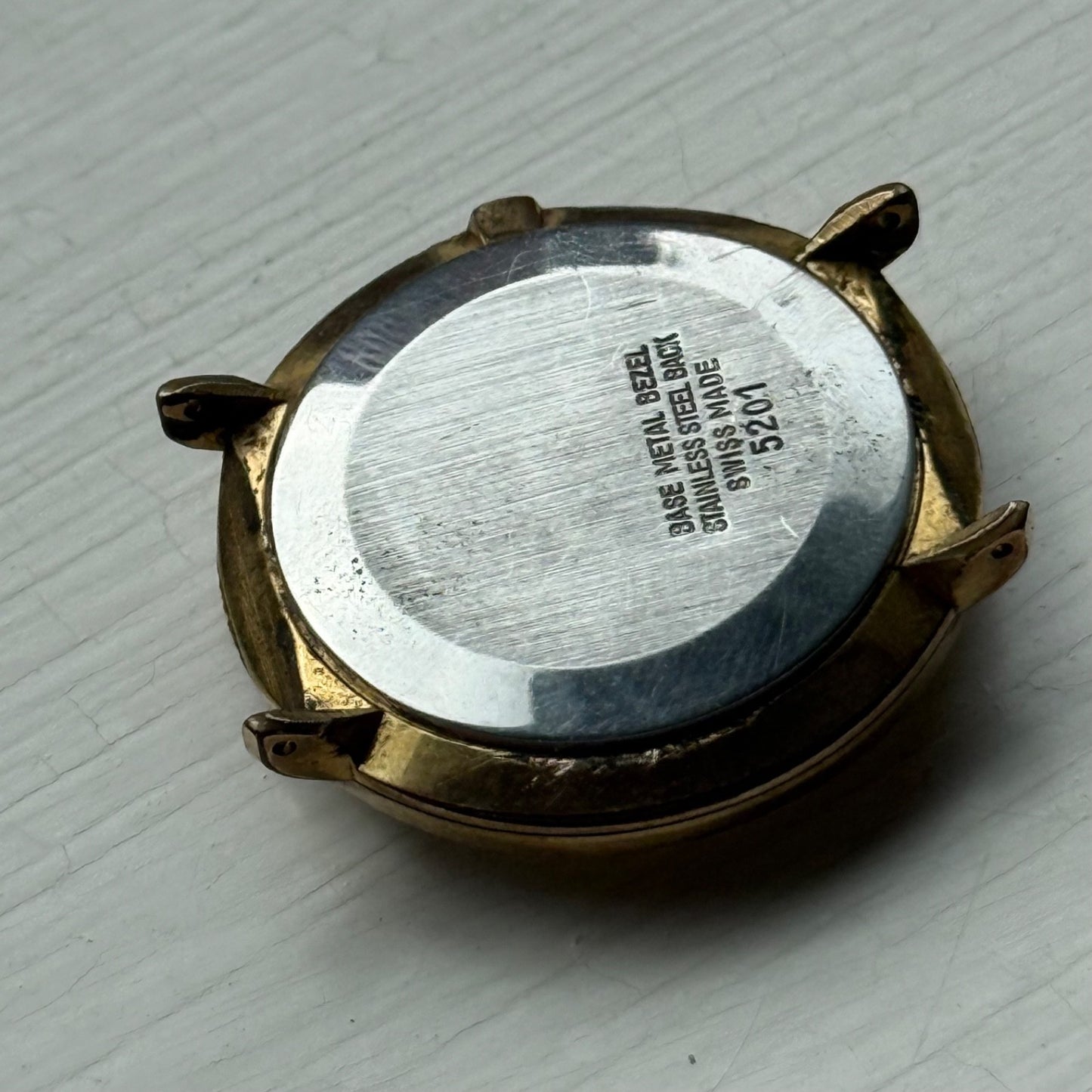 33mm Vintage Mystery Dial Peseux 7040 Balance Ok Manual Wind Watch PARTS REPAIR