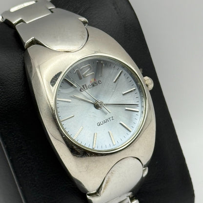 Ellesse Ladies Quartz Watch Silver Tone Bracelet Steel Japan Working 28mm