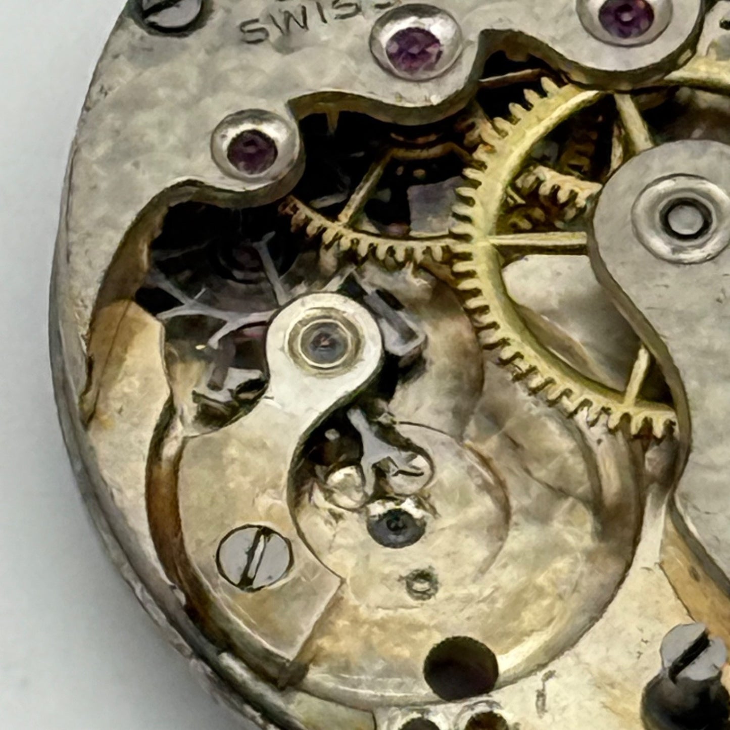 Rolex Marconi Lever Sila 15 Jewels Watch Movement Vintage Parts Repair 23.8mm