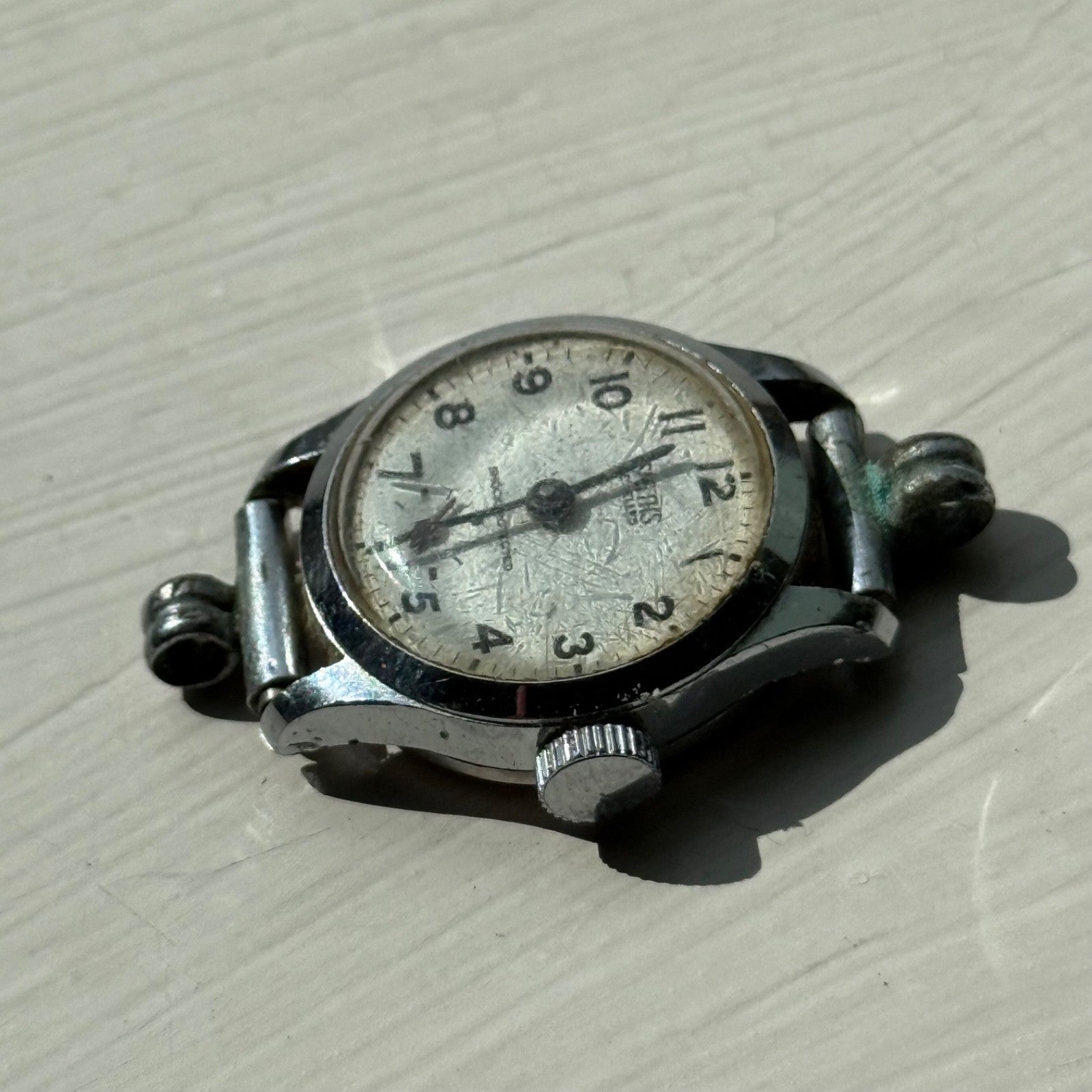 Vintage 21mm Smiths Cal 201 Jewelled Sub Second Manual Wind Watch PARTS / REPAIR