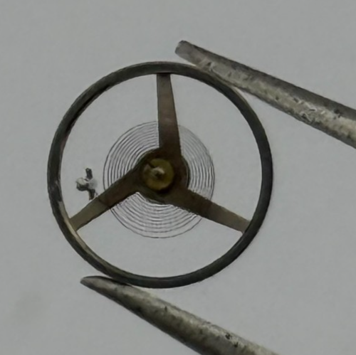 FEF 6600 Inca Balance Wheel Complete And Spring 1181 M Watch Movement Parts NOS