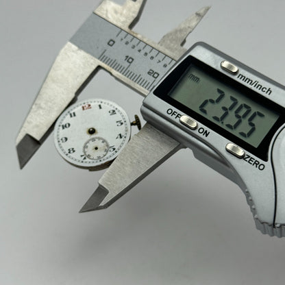 23.9mm Unidentified Swiss Sub Seconds Trench Watch Movement Manual Wind PARTS