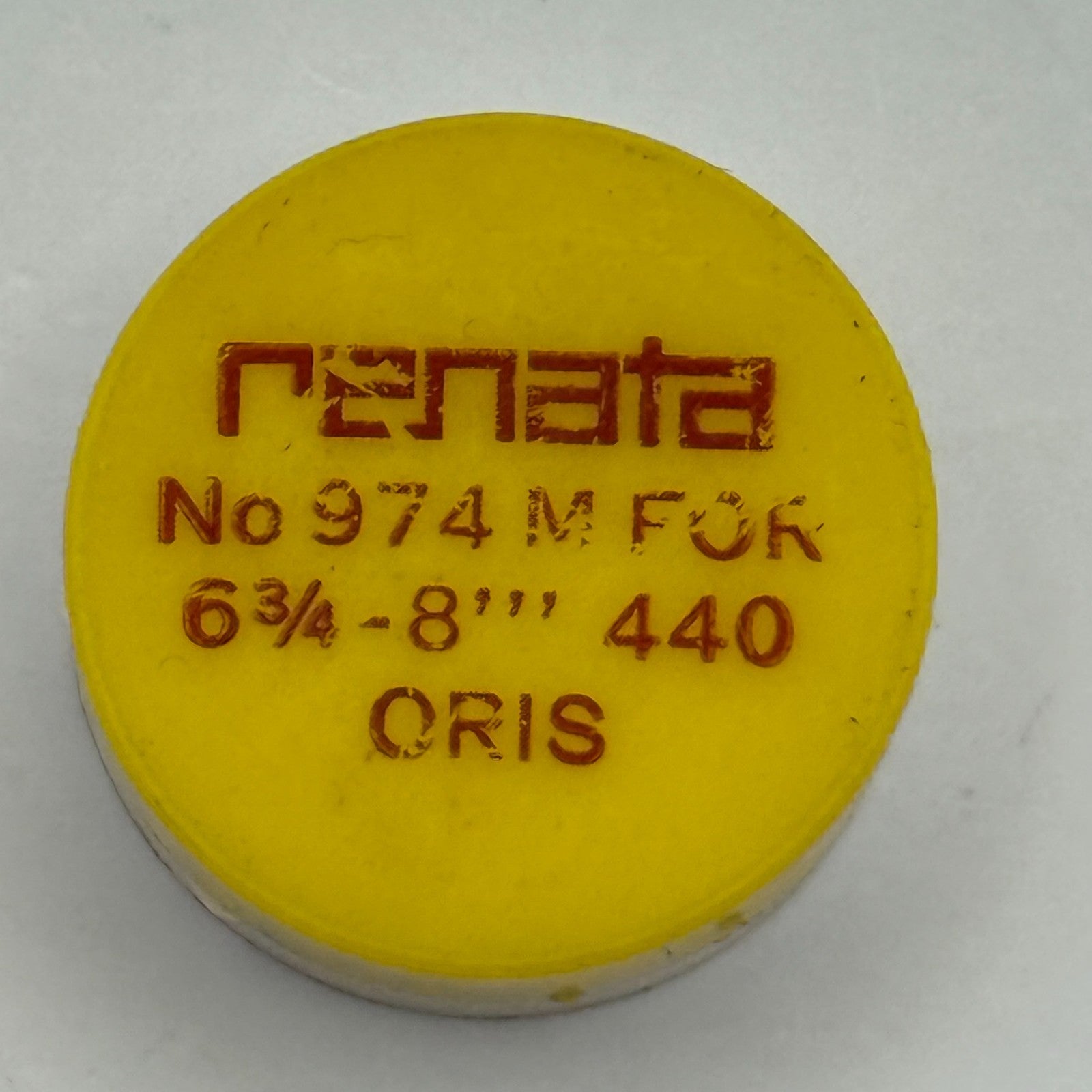 Oris 440 Balance Wheel Complete And Spring 6¾-8’’’ 974 M Watch Movement Parts 