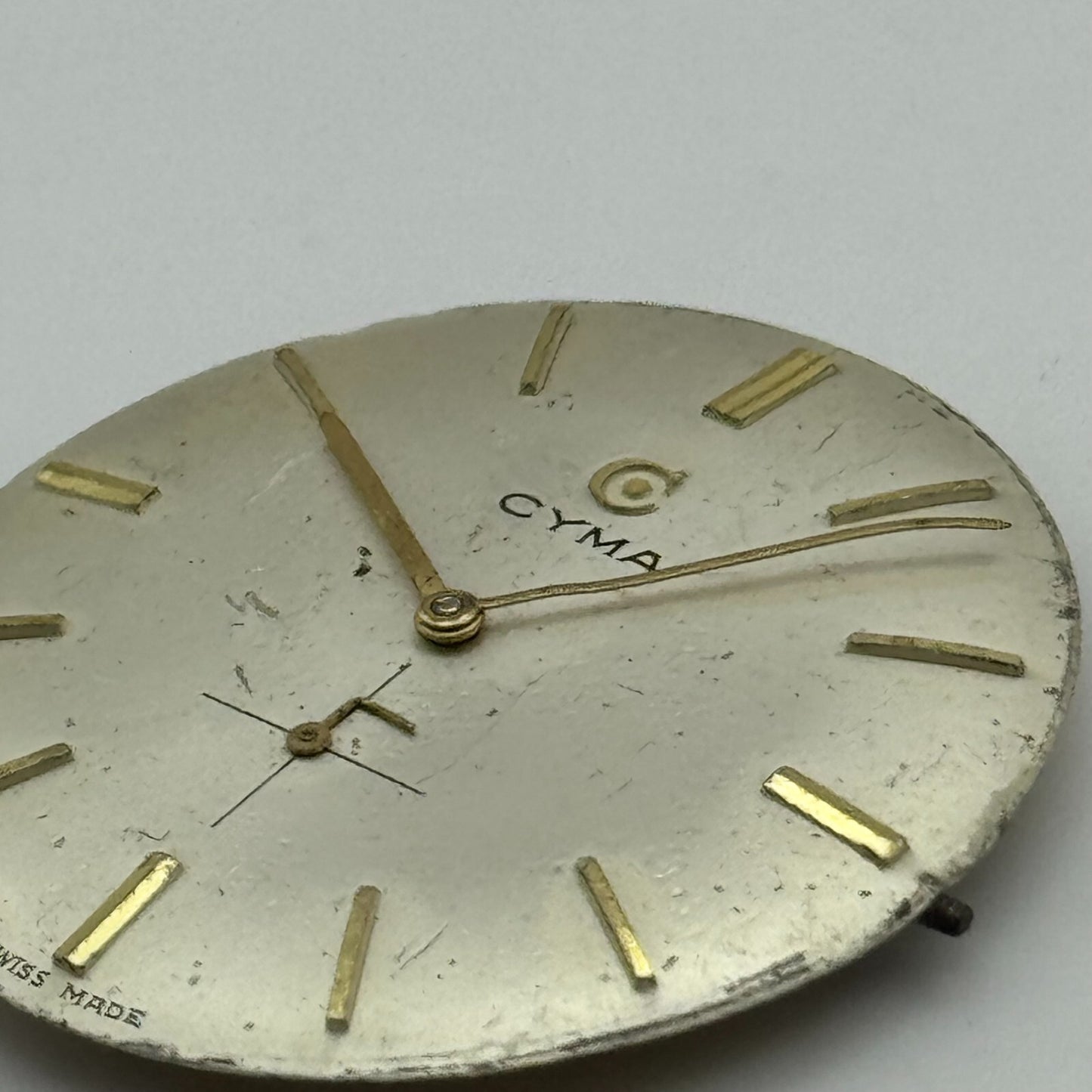 29.4mm Tavannes Cyma R474.2 Manual Wind Watch Movement Vintage Swiss PARTS SPARE