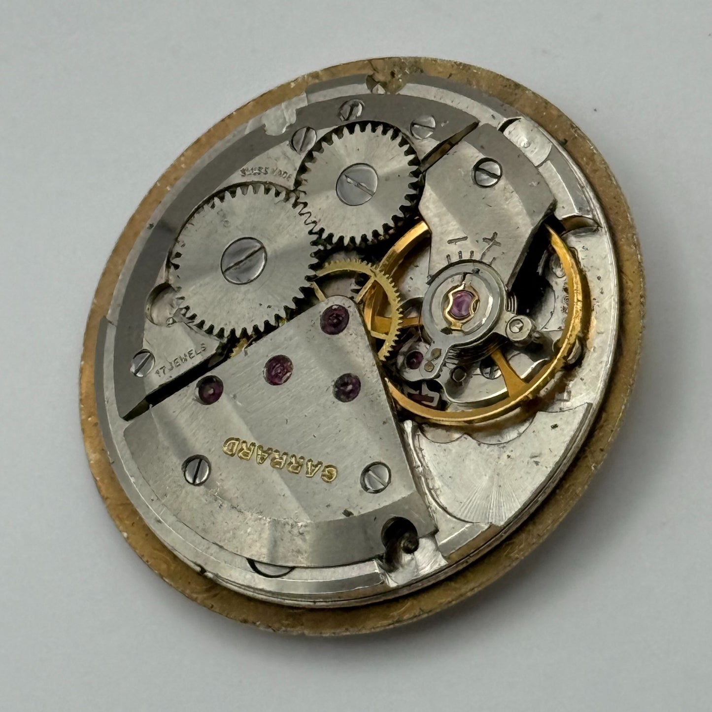 ETA 2391 Watch Movement Garrard Manual Wind Vintage Swiss Parts Repair 25.9mm
