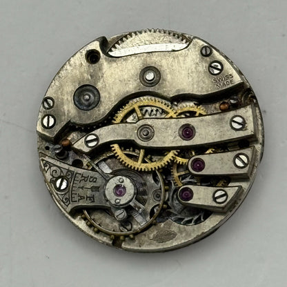 23.5mm Vintage Unidentified Leaf Mark Trench Watch Movement Manual Wind PARTS