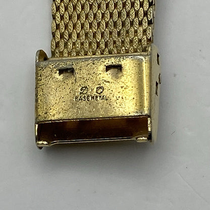 27mm Ladies Manual Wind RUNS BUT STOPS Regency Milanese Gold Tone Watch