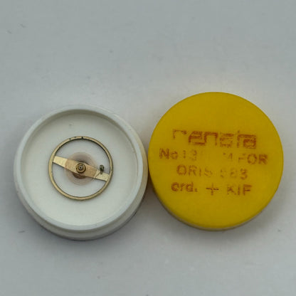 Oris 583Balance Wheel Complete And Spring Ord + KIF Watch Movement Parts NOS