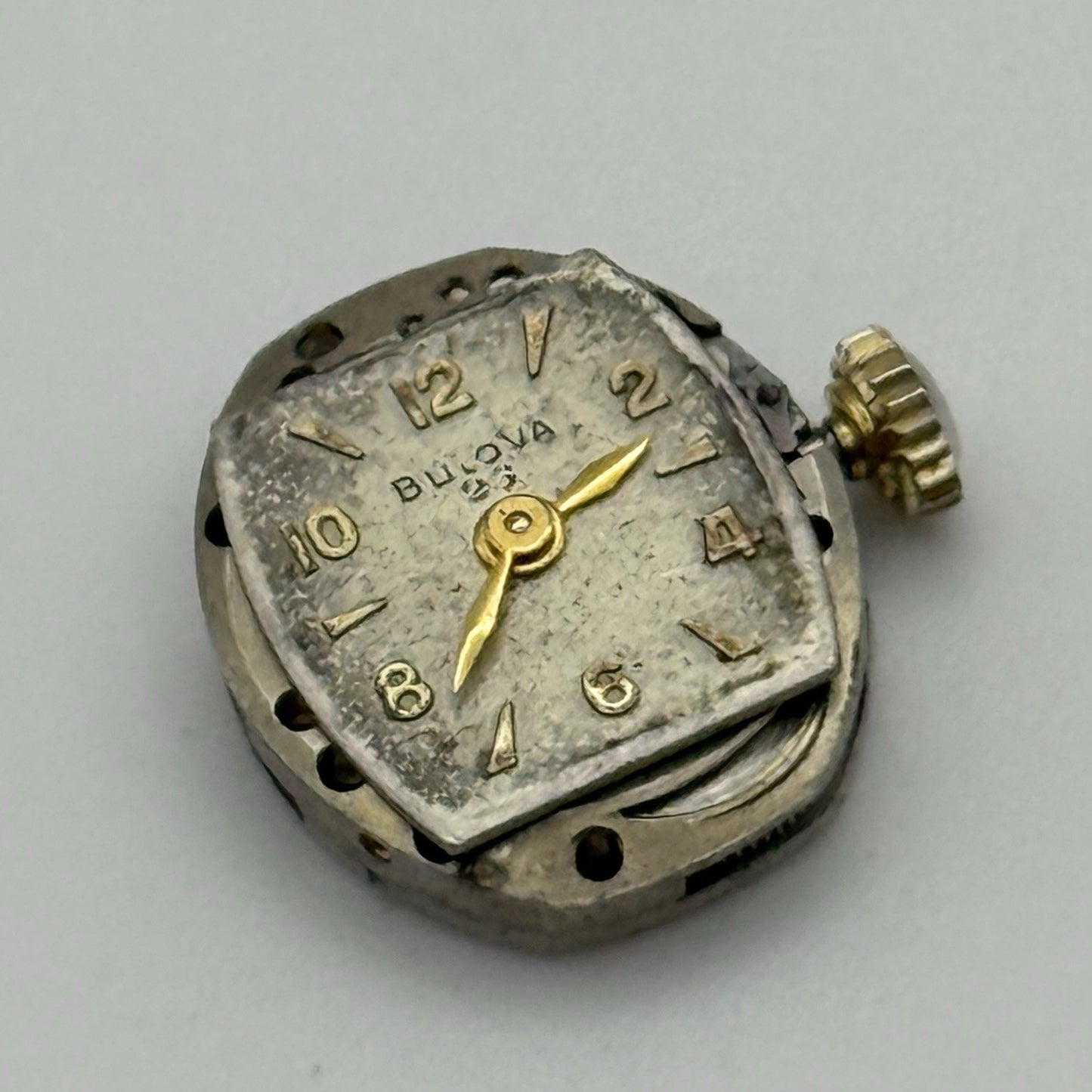 13.1mm Running Vintage Ladies Bulova 5AD Manual Wind Swiss Watch Movement PARTS