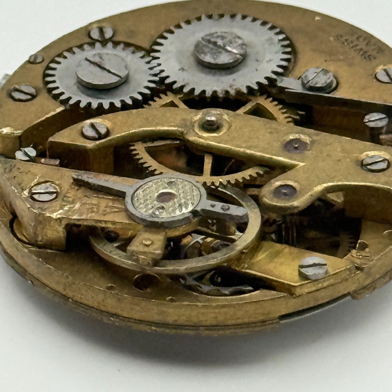 AS A Schild Antique Watch Movement Manual Wind Vintage Swiss Parts Repair 24.7mm