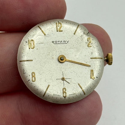 23.5mm Rotary Mens Peseux 320 Manual Wind 15 Jewels Watch Movement PARTS REPAIR