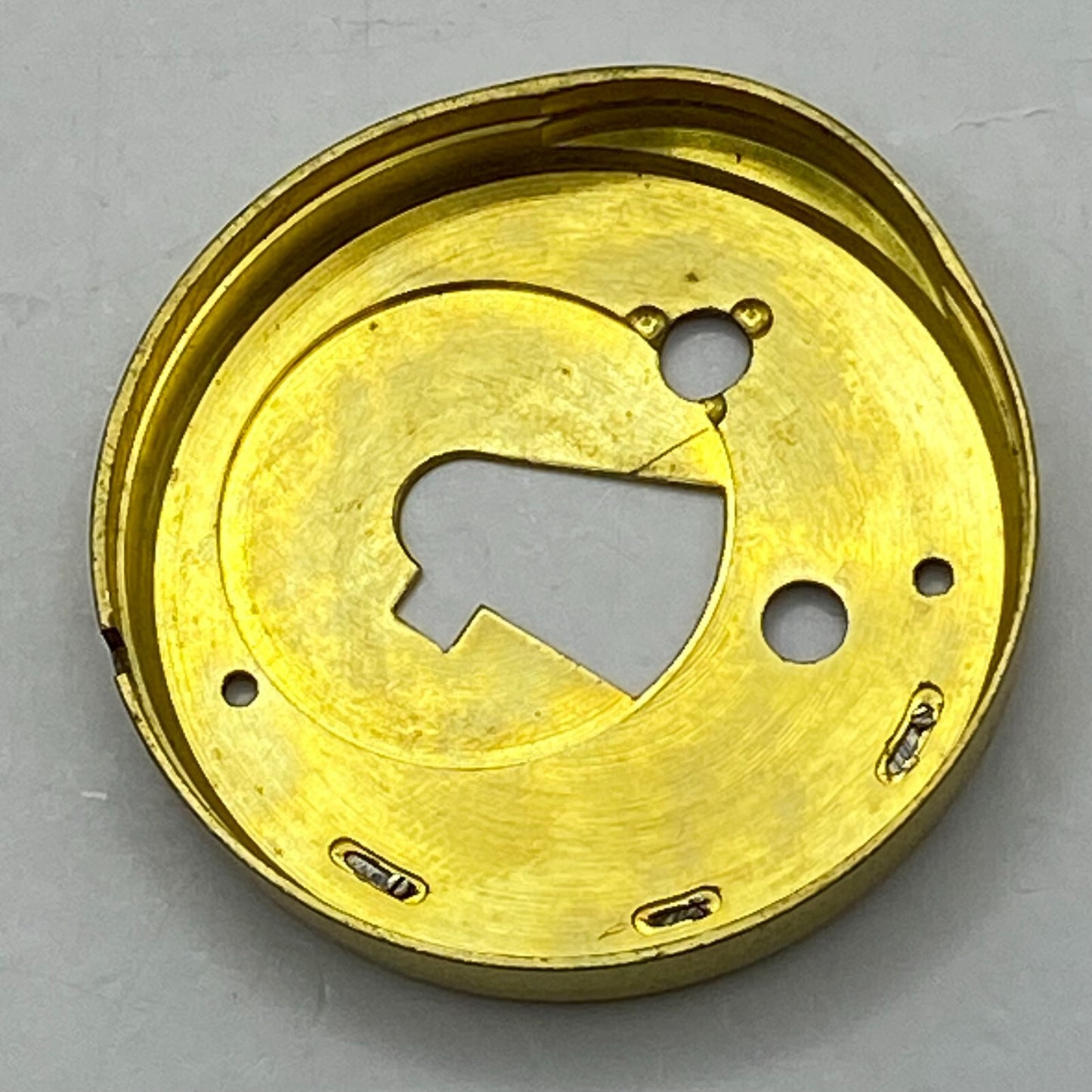 44.6mm Antique Key Wound Reversing Pinion Pocket Watch Movement PARTS REPAIR