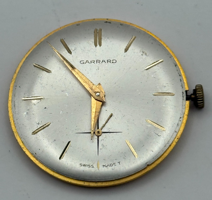 Garrard Peseux 320 Watch Movement Running Manual Wind Vintage Swiss Parts 30.2mm