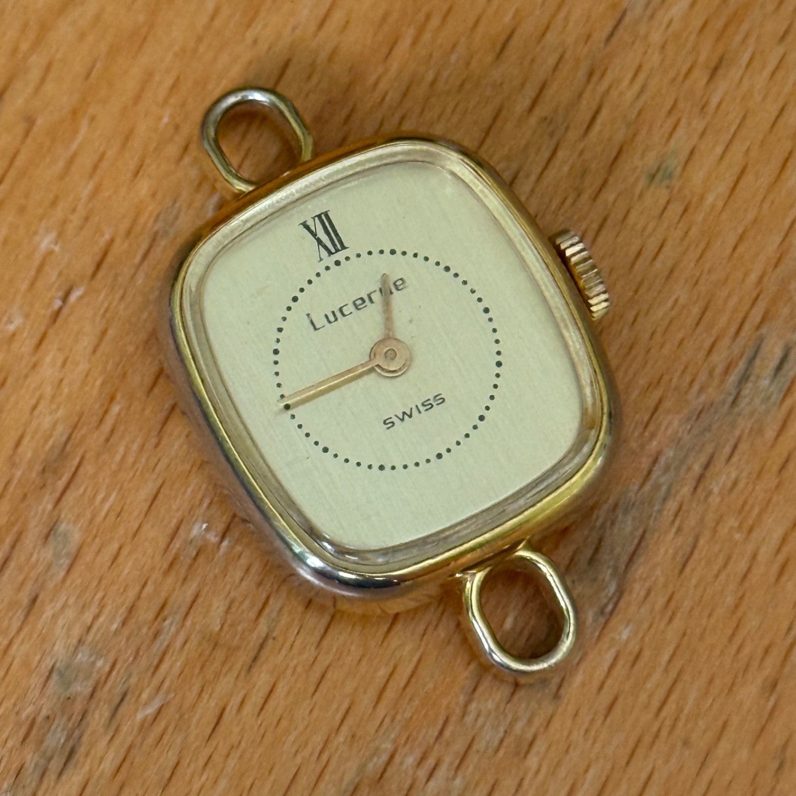 20mm Vintage Lucerne BFG 927 Swiss Gold Plated Manual Wind Watch PARTS / REPAIR