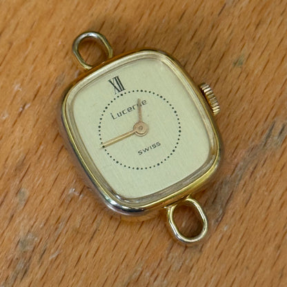 20mm Vintage Lucerne BFG 927 Swiss Gold Plated Manual Wind Watch PARTS / REPAIR