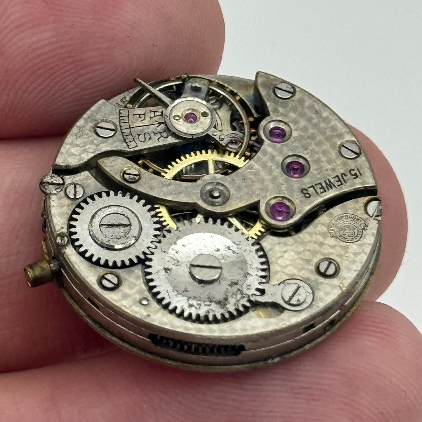 25mm Dreadnought 15 Jewels Swiss Trench Watch Movement Manual Wind PARTS SPARES