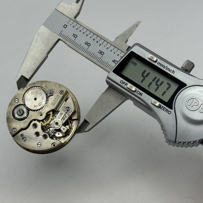 43mm Derrick 15 Jewels Swiss Vintage Hunter Pocket Watch Movement PARTS REPAIR